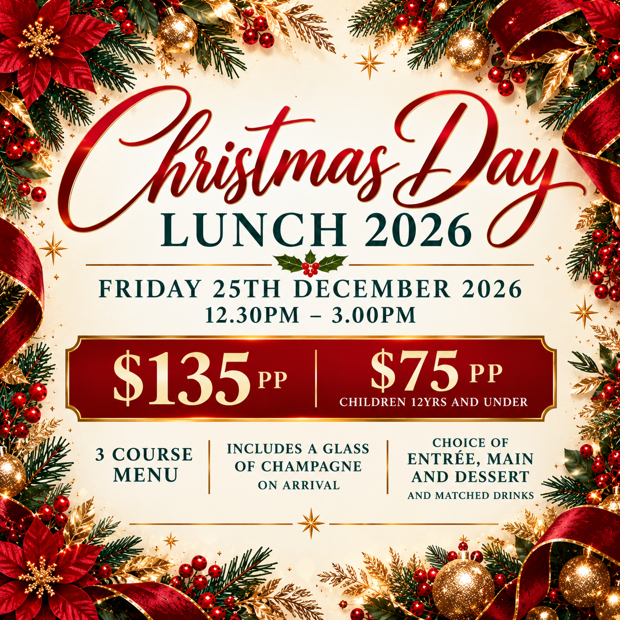 🎄✨ Celebrate Christmas Day in Style at Central Social Club! 🥂